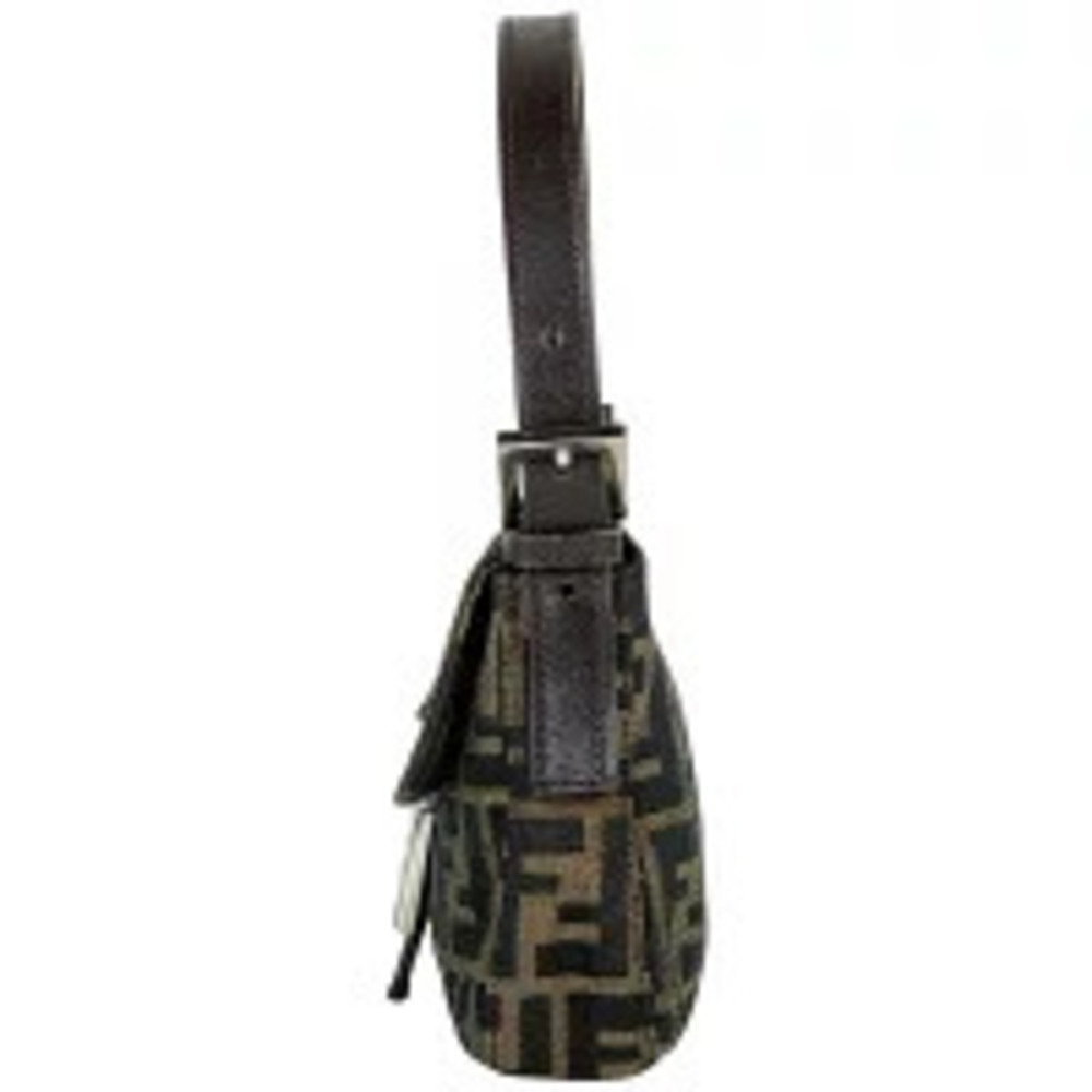 Fendi Zucca Mamma Baguette Handbag Hobo Bag Canvas Brown - Picture 2 of 7